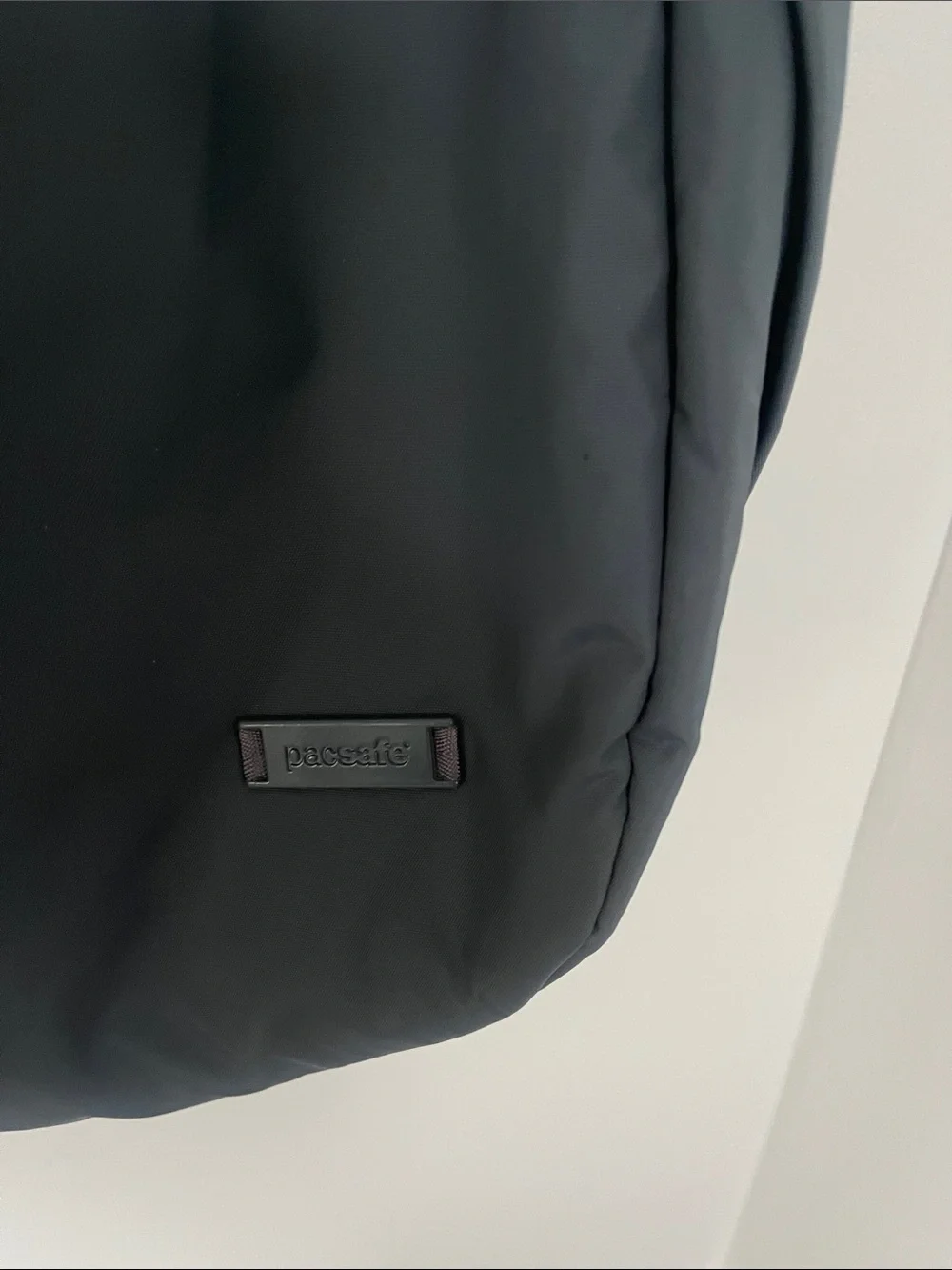 Pacsafe Black Nylon Anti-Theft Messenger Shoulder Bag